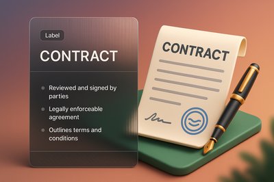 3D Contract Design with Modern Aesthetic