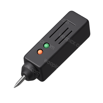 3D Diamond Tester Icon in Isometric View