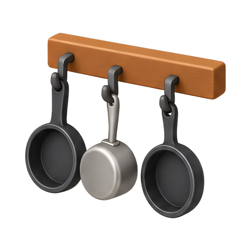 stylish hanging pot rack