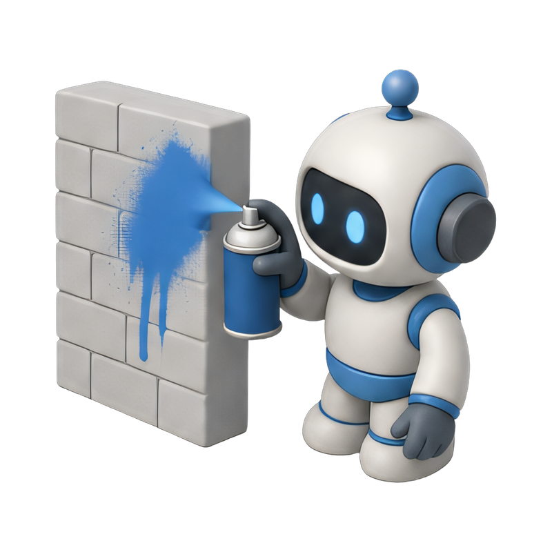 robot painting a wall