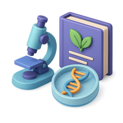 3D Icon Representing a Synthetic Biology Lab
