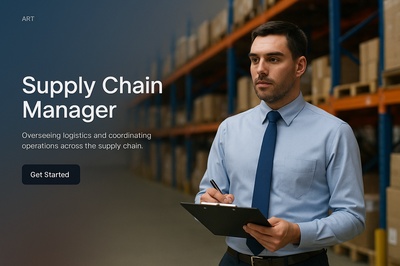 Professional Supply Chain Manager in a Warehouse Setting