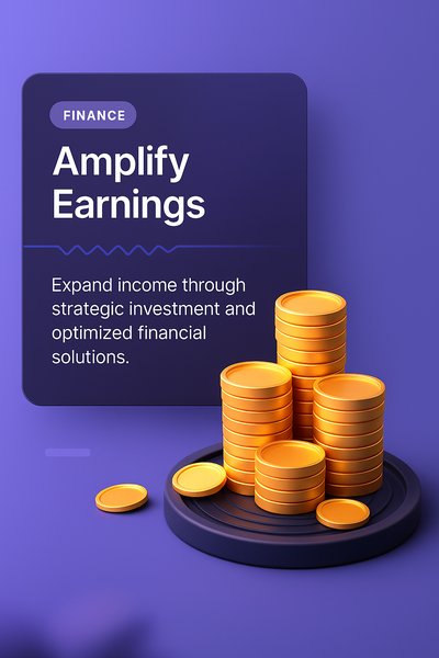 Stacks of Shiny Coins with Finance Theme and Design Elements