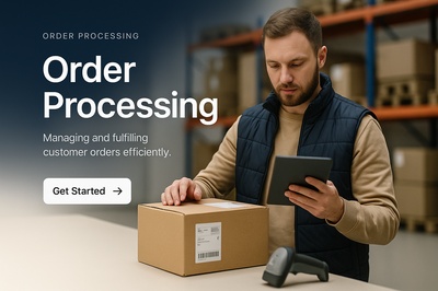 Stylish Order Processing Web Page Design Example