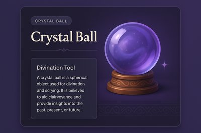 Enchanting Crystal Ball Illustration for Divination and Scrying