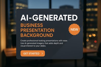 Blurred Evening Office Workspace for Business Presentations