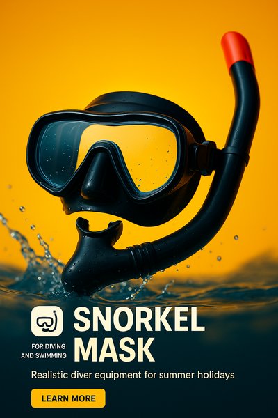 Snorkel Mask for Diving and Swimming Equipment