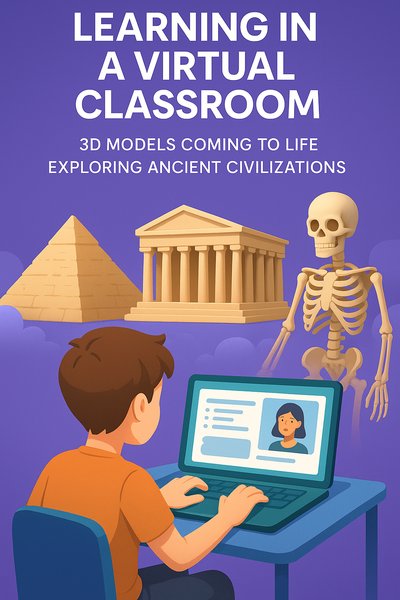 Educational Graphic Promoting Virtual Learning Experience