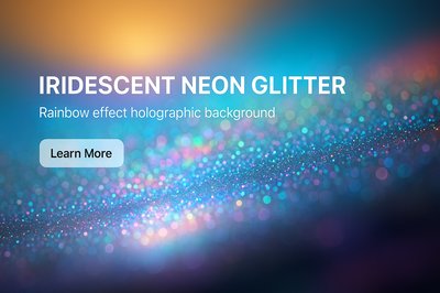 Iridescent Neon Glitter Holographic Background for Creative Use