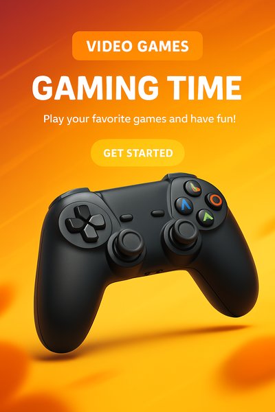 Engaging Video Game Promotion with Controller Graphic