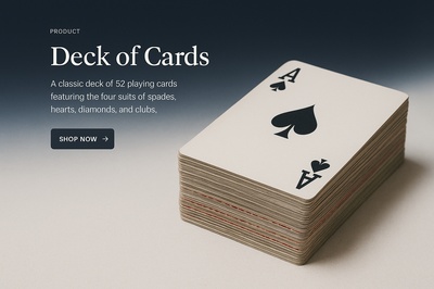 Stylish Deck of Cards for Design Projects
