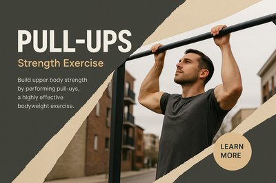 Realistic Pull-Ups Exercise Guide with Engaging Design