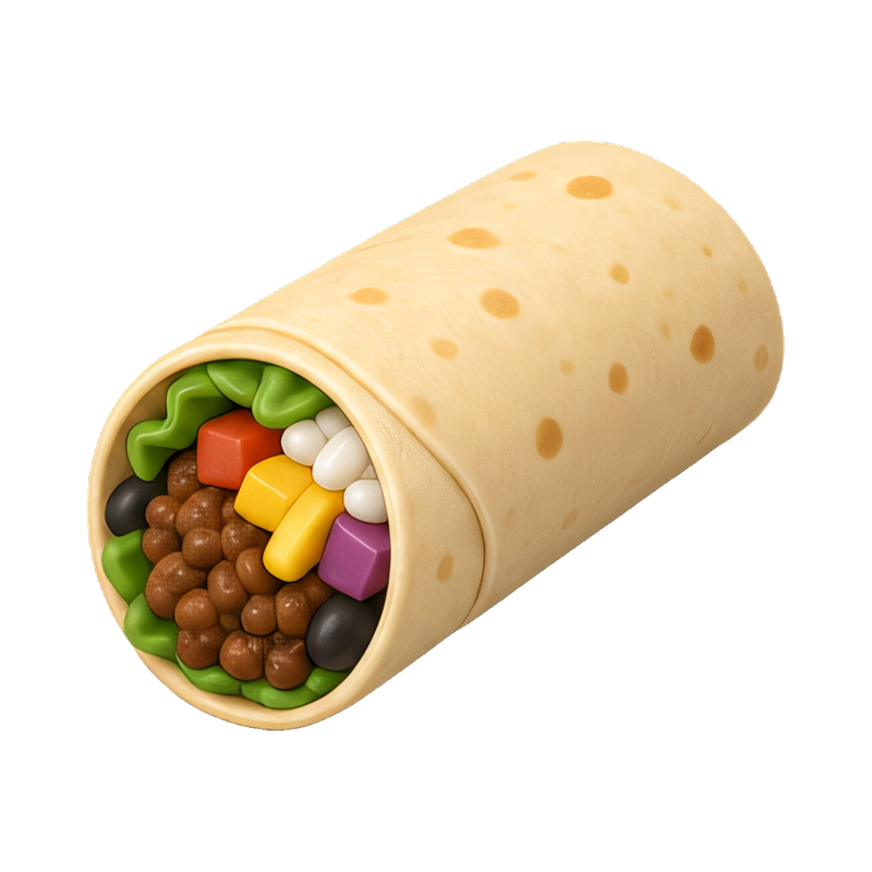 burrito wrapped in foil