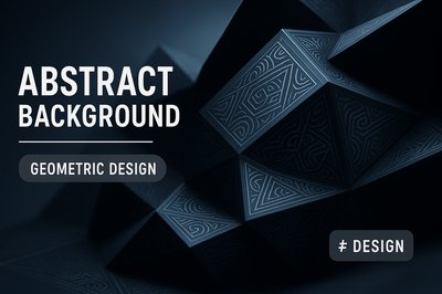Geometric Abstract Background with Intricate Patterns