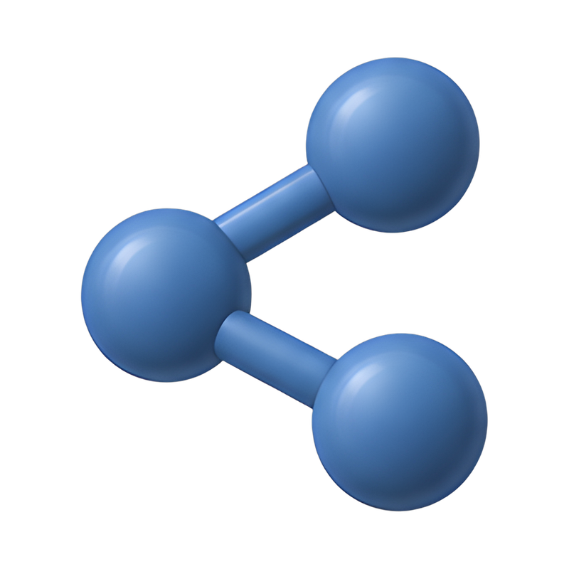 Three Linked Dots Icon