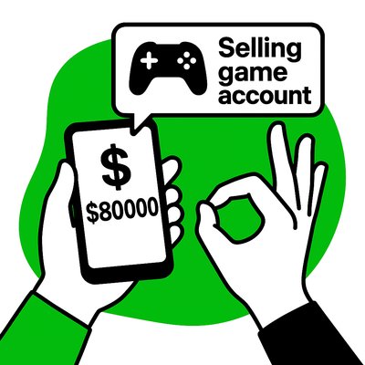 Illustrative Graphic for Selling Game Accounts