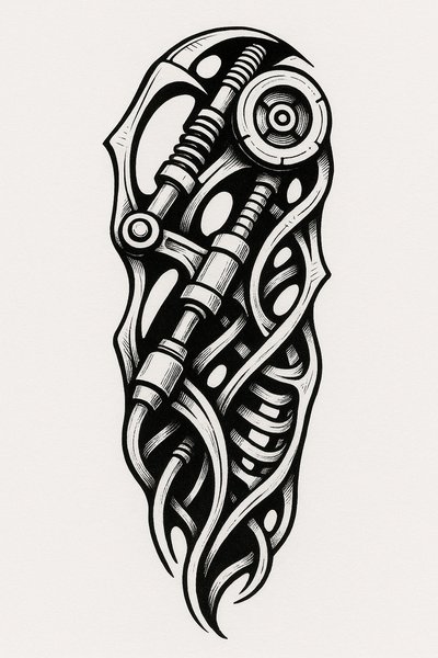 Intricate Mechanical Design with Organic Elements