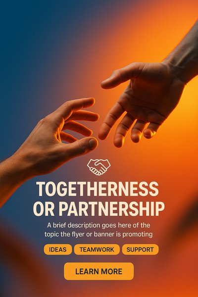 Hands Reaching Out Symbolizing Togetherness and Partnership