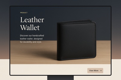 Stylish Web Design for Product Display