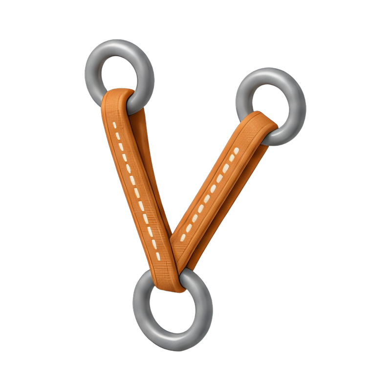 Durable anchor sling with rings
