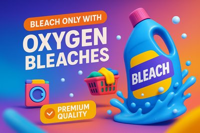 Vibrant Promotional Graphic for Oxygen Bleaches