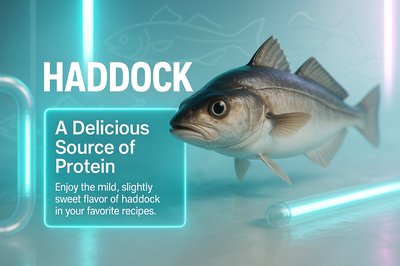 Promotional Seafood Graphic Featuring Haddock