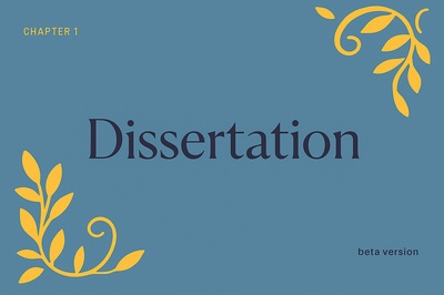 Colorful Patterns and Text for Dissertation Cover