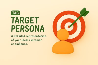 3D Illustration of Target Persona Concept for Marketing Strategies