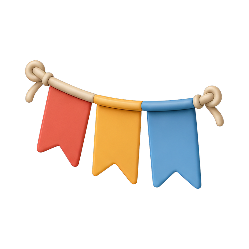 Colorful triangle banner design
