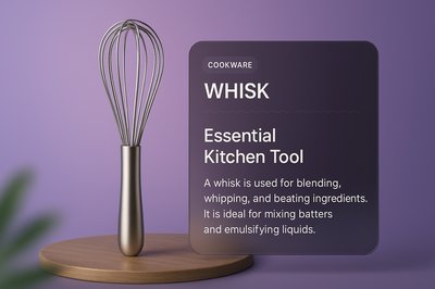 Stylish Whisk Display with Informative Label