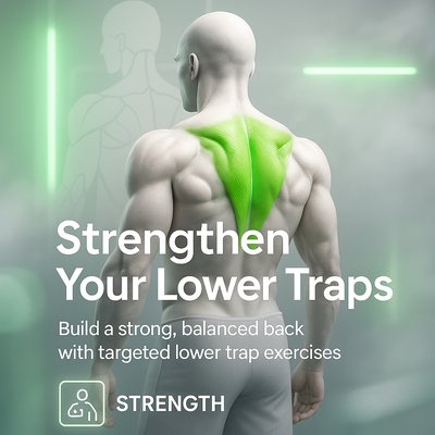 Fitness Graphic Promoting Lower Trap Strengthening Exercises