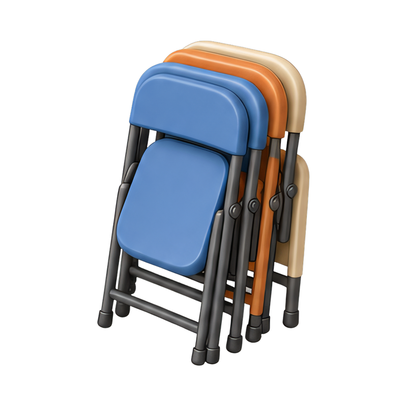 Versatile fold-flat chairs
