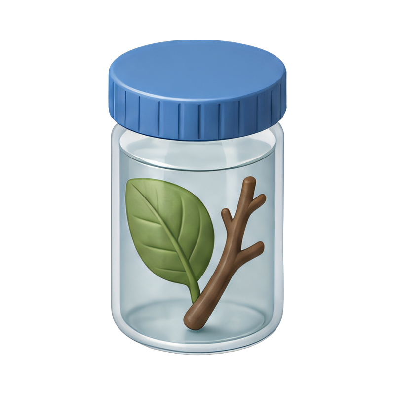 preserved specimen in jar