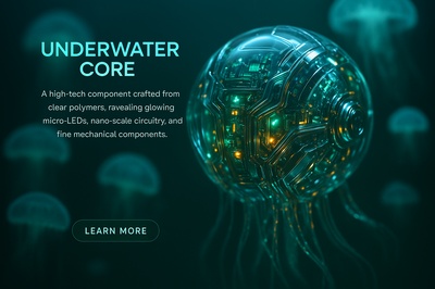 Underwater Core with Luminescent Jellyfish Sentinels