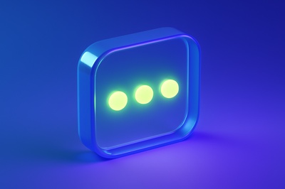 Glowing Icon in Shadow with Soft Light Effects