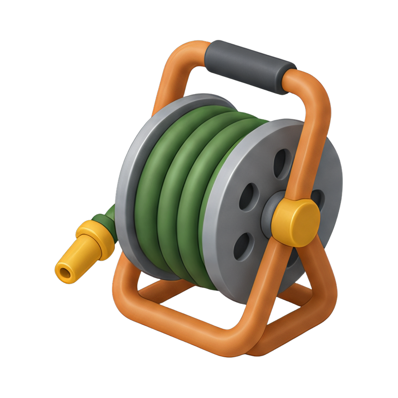 compact garden hose reel