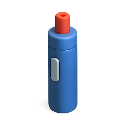 Stylized 3D Model of a Blue Spray Bottle
