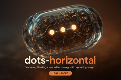 Mesmerizing 3D Close-up of Dots-Horizontal with LED Technology