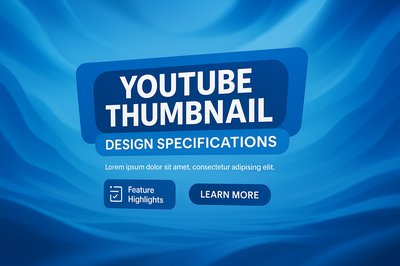 YouTube Thumbnail Design Specifications with Bold Graphics