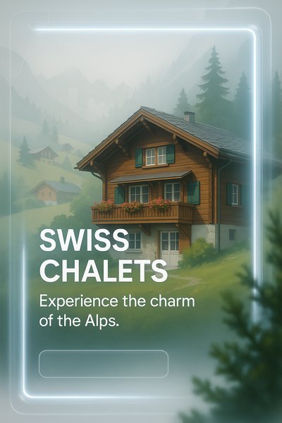 Charming Swiss Chalets in Alpine Landscape