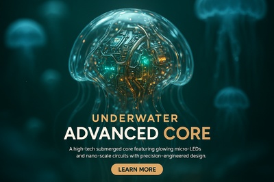Underwater Advanced Core with Luminescent Jellyfish Sentinels