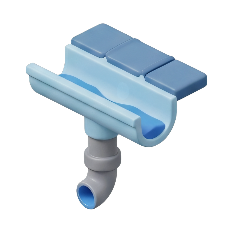 gutter and downpipe section