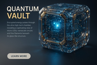 Quantum Vault: A Hyperrealistic Close-Up of Encrypted Energy