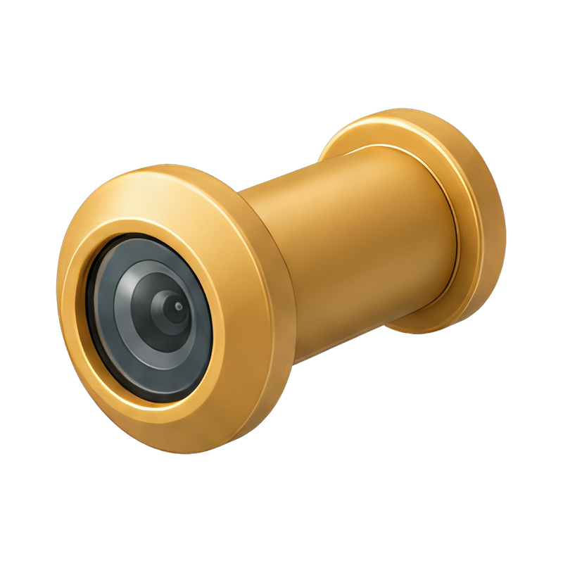 brass peephole door viewer