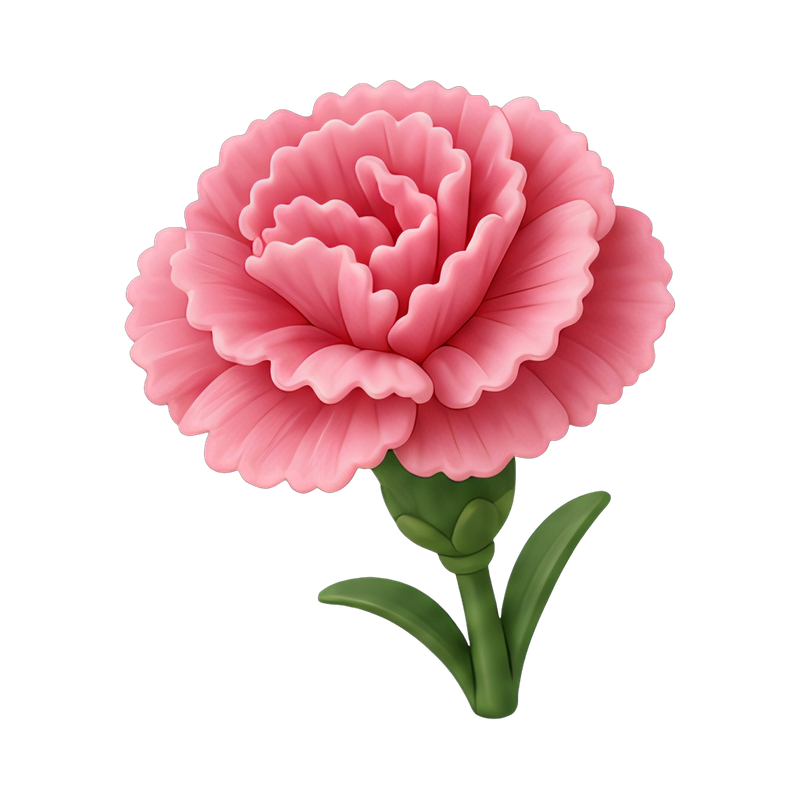 soft ruffled carnation bouquet