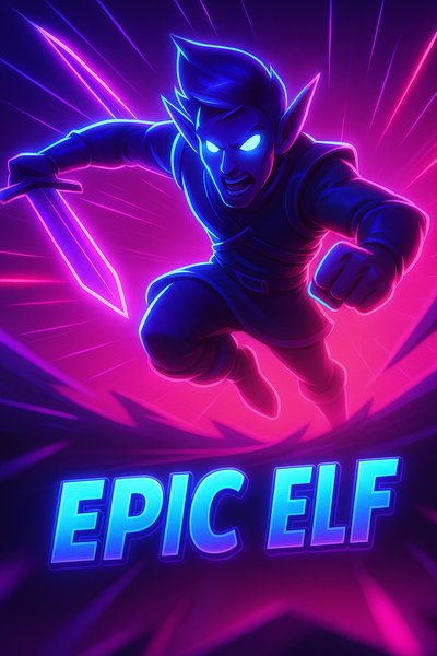 Dynamic and Luminous Epic Elf Illustration