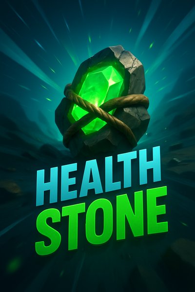 Dynamic Health Stone Illustration with Vibrant Colors