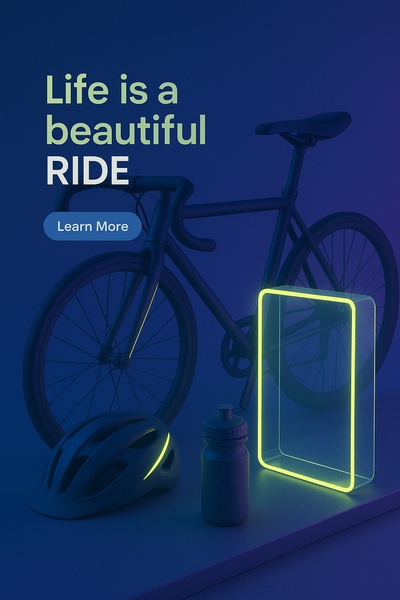 Neon Cycling Inspiration with Glowing Elements