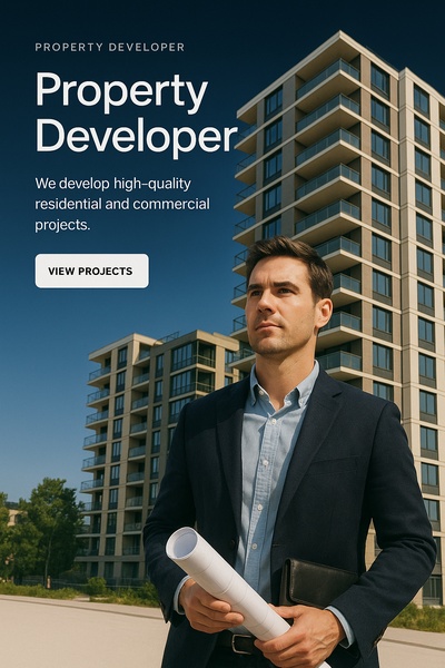 Modern Property Developer Web Page Design