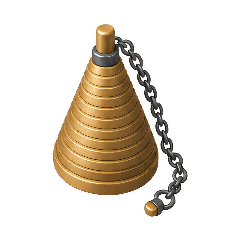 Fusee cone with chain detail